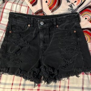 Black American eagle Jean shorts
